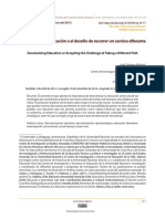 Descolonizar La Educación o El Desafío de Recorrer Un Camino Diferente