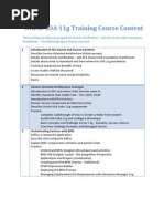 Oracle SOA 11g Training Course Content