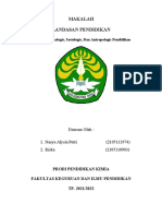 Makalah Landasan Pendidikan Kelompok 3