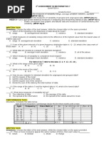 4th ASSESSMENT IN MATHEMATICS 7