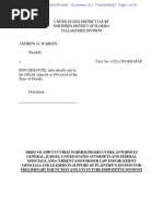 Andrew Warren v. Ron DeSantis - Amicus Brief From Legal Leaders