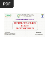 Devoir Ecrits Professionnels