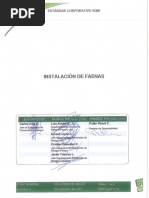 SGI-E00010-03 - Estándar Corporativo Instalación de Faena - SQM