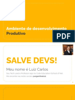 Configuração Do Ambiente de Desenvolvimento Produtivo