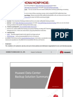 HCIE-DC V1.0 Training Material 5 Cloud Data Center Backup and Disaster Recovery Solutions