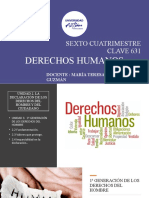 DERECHOS HUMANOS UNIDAD 3 4 5 Generaciones de Los DH