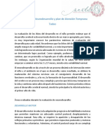 Evaluación Del Neurodesarrollo y Plan de Atención Temprana Tadeo