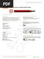 LSZH Mineral Insulated 500v Cable