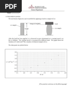 11th Physics SL Worksheet 2 (Anan B)