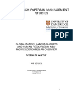 Research Papers in Management Studies: Malcolm Warner