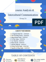 Bản Sao Của Discourse Analysis & Intercultural Communication