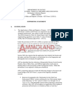 Justification For OMB 1140-0011 (ATF F 5320.1) 8.31.2022 Pistol Brace Amnesty