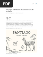 Santiago - A 479 Años de La Fundación de La Ciudad - AmoSantiago