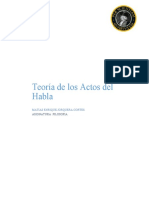 Teoría de Los Actos Del Habla