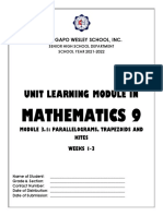 Mathematics 9 3rd Quarter Module 1