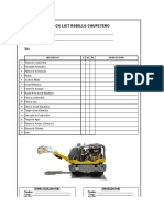 Check List Rodillo Chupetero