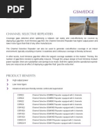 Axell Wireless CSR Channel Selective Repeaters - Data Sheet