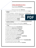 Industrial Microbiology MCQ