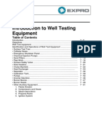 Section 7, Introduction To Well Testing Equipment