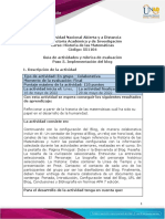 Guía de Actividades y Rúbrica de Evaluación - Paso 5 - Implementación Del Blog