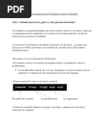 Introducción A La Terminal y Línea de Comandos