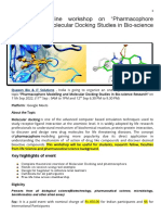 International Workshop On "Pharmacophore Modelling and Molecular Docking Studies in Bio-Science Research"