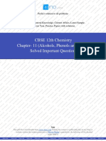 Class 12th Chemistry Chapter 11 (Alcohols, Phenols and Ethers) Important Solved Questions