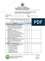 Kinder - GIYA Teachers Classroom Visitation Tool