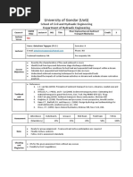 River Engineering and Sediment Transport Mechanics Course Description