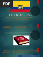 Diapositivas Ley 80 de 1993 (Presentacion)