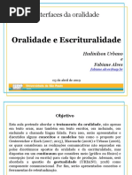 Oralidade e Escrituralidade - Urbano e Fabiane - Final