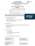 EXAMEN DEL PRIMER PARCIAL DEL TERCER TRIMESTRE Historia