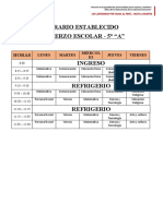 Horario Refuerzo Escolar