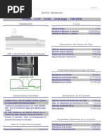 Drillpipe 2 7/8" G-105 10.40 Lb/pie TSH Wt26: Datos Técnicos