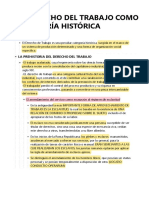 EL DERECHO DEL TRABAJO COMO CATEGORÍA HISTÓRICA Subrayado