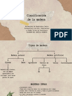 Clasificación de La Madera