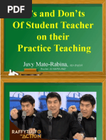 Do's and Dont's in Practice Teaching