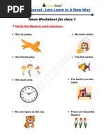 Noun Worksheet For Class 1