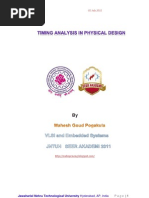 Timing Analysis in Physical Design