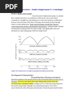 Pump Characteristics - Positive Displacement Vs Centrifugal