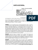 Carta Notarial Cese de Hostigamiento 