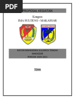 Proposal Pelantikan & Raker Ima Sulteng - Makassar