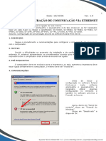 Roland CONFIGURAÇÃO DE COMUNICAÇÃO VIA ETHERNET