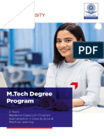 Mtech in Data Science and Machine Learning