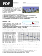 Contrôle N°8 Mai 2020 2H Nom: . .