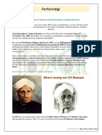 CV Raman PDF Chandrasekhara Venkata Raman