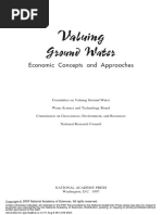 Valuing Ground Water - Economic Concepts and Approaches