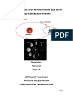 Dampak Rotasi Dan Revolusi Bumi Dan Bulan Bagi Kehidupan Di Bumi