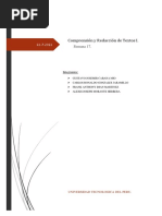 UTP S17.s1 - s2 (FOR) COMPRENSIÓN Y REDACCIÓN 1 (Material de Actividades Marzo 2022) Esquema para Examen Final - Docx - DD (2) .docx-YES