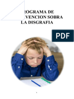 Programa de Intervencion Sobra La Disgrafia